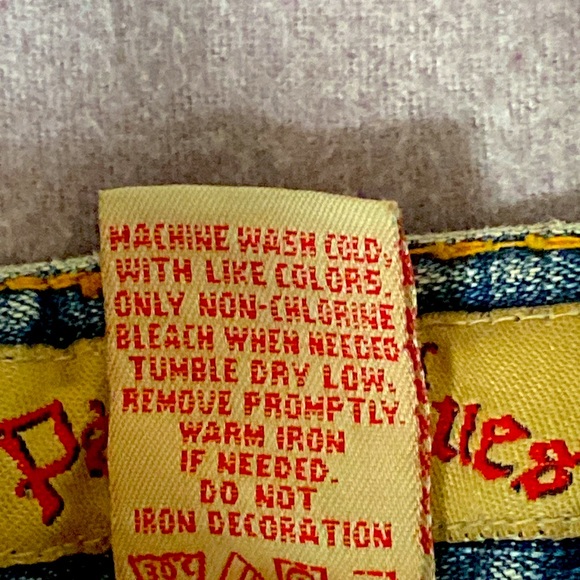 Paris Blues Embroidery Girls Denim Blue Jeans Ramie/Cotton Blend Size 12 - Picture 7 of 14